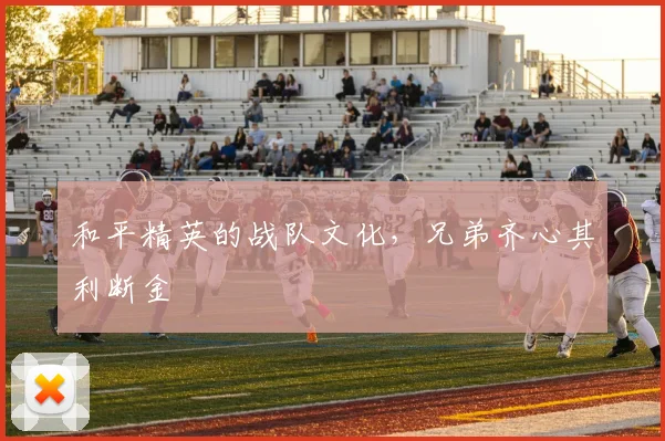 和平精英的战队文化，兄弟齐心其利断金